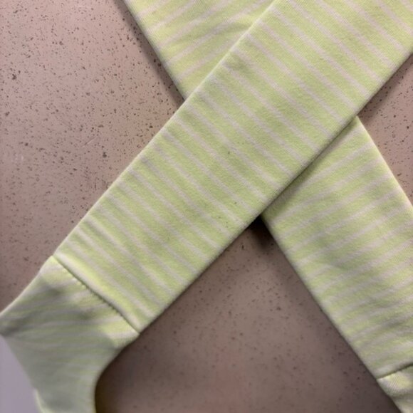 Lululemon All Sport Bra Adjustable Hyper Stripe Clear Mint Zest Women's Size 10 - Picture 5 of 7